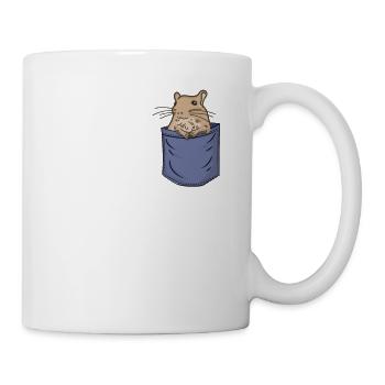 Degu Chest Pocket Rodent Bush Rat Common Degu - Mug blanc - blanc - Droite