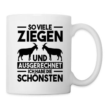 Ziege - Tasse - Weiß - Rechts