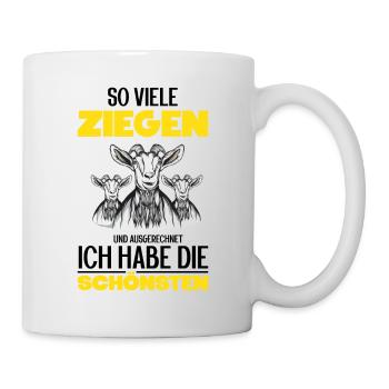 Ziege - Tasse - Weiß - Rechts
