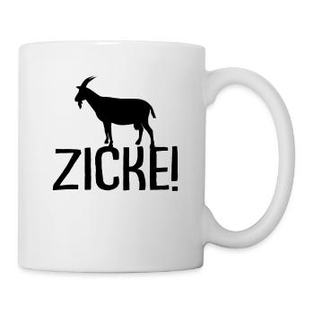 Ziege - Tasse - Weiß - Rechts
