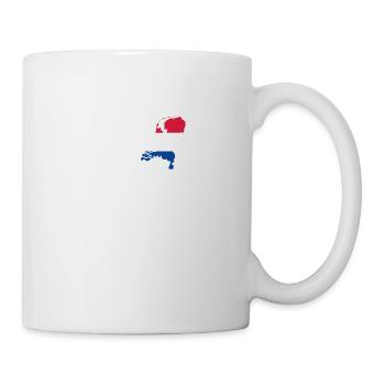Pays-Bas Herzschlag Flagge Vintage Pays-Bas - Mug blanc - blanc - Droite