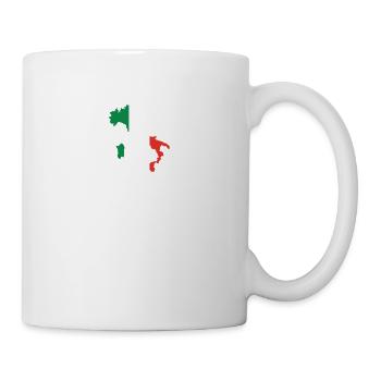 Italy Heartbeat Flag Vintage Italy - Mug - white - Right