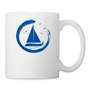 Segler Segel Boot Segelschiff Segelyacht Yachting - Tasse - Weiß - Rechts