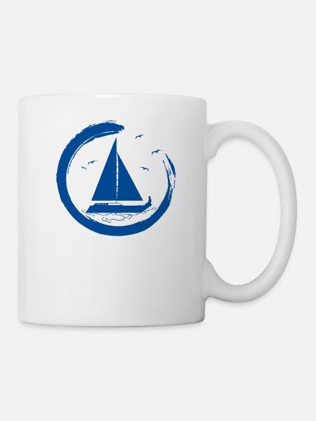 Segler Segel Boot Segelschiff Segelyacht Yachting - Tasse - Weiß
