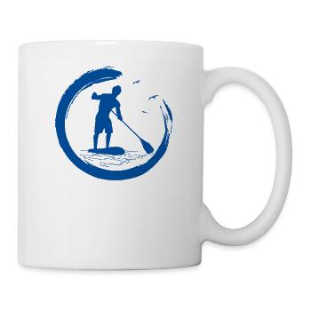 SUP paddleboarding Stand Up Paddle Herren supboard - Tasse - Weiß - Rechts