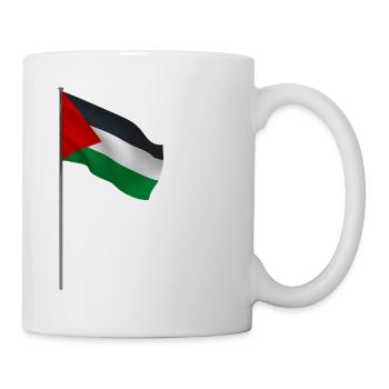 Mon cœur bat pour la Palestine Cadeau amusant - Mug blanc - blanc - Droite