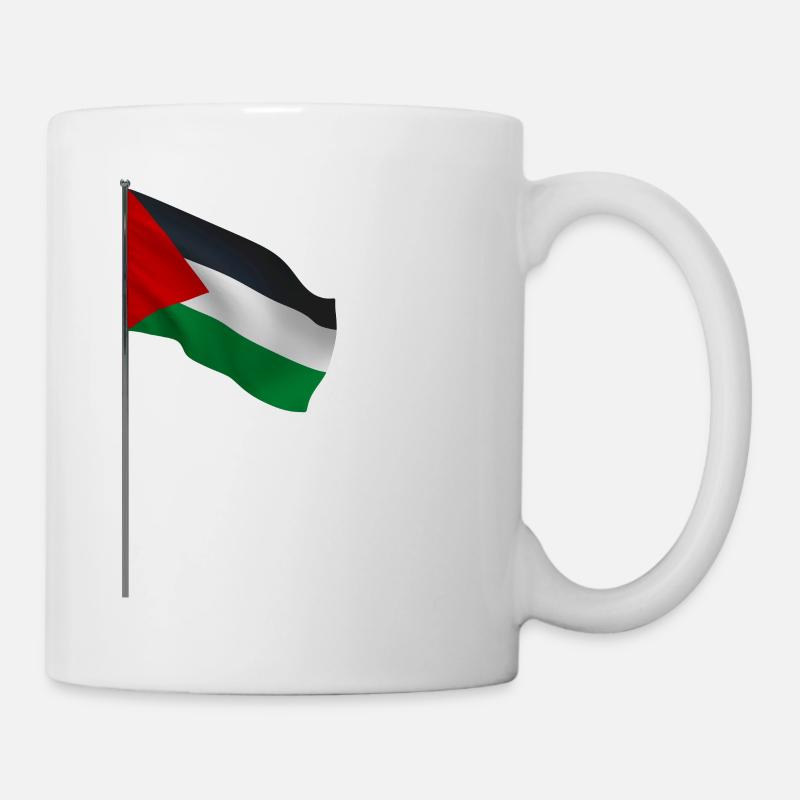 My Heart Beats For Palestine Fun Gift - Mug - white