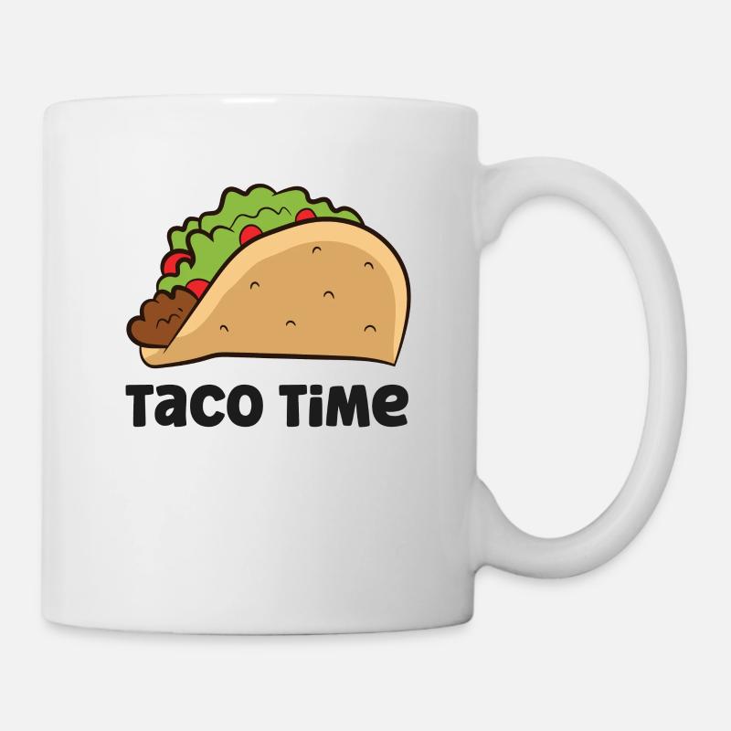 Taco Time Lustiger Taco - Tasse - Weiß