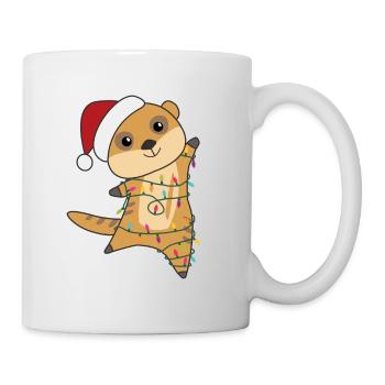 Meerkats Christmas Snow Winter Animals - Mug - white - Right