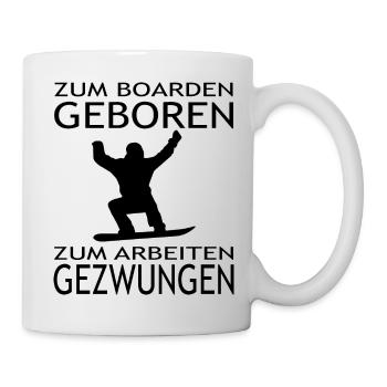 Snowboard Snowboarder - Tasse - Weiß - Rechts