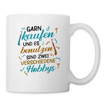 Toller häkeln Spruch, Stricken Geschenk - Tasse - Weiß - Rechts