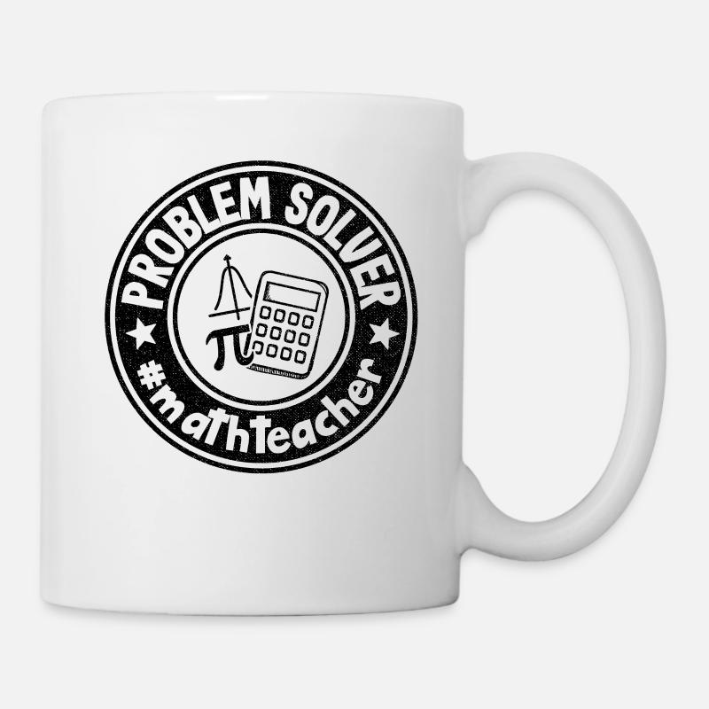 Problem Solver Pi Day School Funny Math Teacher - Mug - white