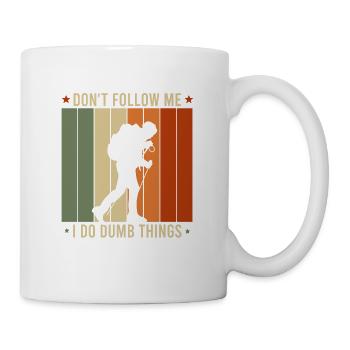 Hiking Funny saying Gift idea via ferrata - Mug - white - Right