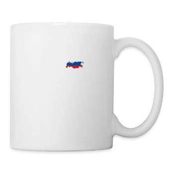 Russie Battements de cœur Drapeau Russie - Mug blanc - blanc - Droite