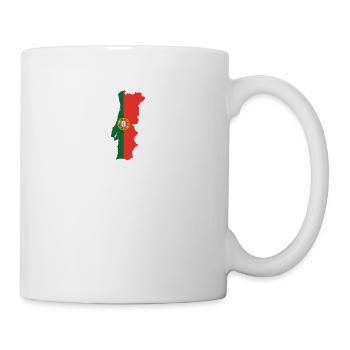 Portugal Herzschlag Flagge Vintage Portugal - Mug blanc - blanc - Droite
