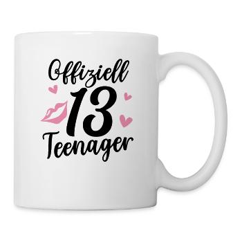 13-jährige Mädchen Geburtstag Dreizehn Geschenk - Tasse - Weiß - Rechts