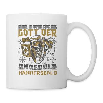 Dieu nordique L’impatience Hammersbald Vikings - Mug blanc - blanc - Droite