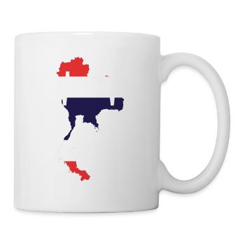 Thaïlande Heartbeat Flag Vintage Thaïlande - Mug blanc - blanc - Droite