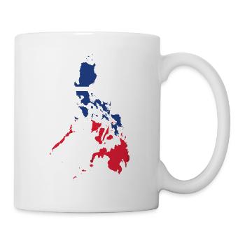 Philippinen Herzschlag Flagge Vintage Philippinen - Tasse - Weiß - Rechts