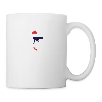 Thaïlande Heartbeat Flag Vintage Thaïlande - Mug blanc - blanc - Droite