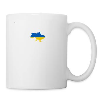 Ukraine Heartbeat Flag Vintage Ukraine - Mug - white - Right