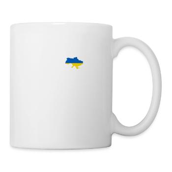 Ukraine Heartbeat Flag Vintage Ukraine - Mug - white - Right