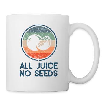 Drôle de chemise de vasectomie - All Juice No Seeds - Mug blanc - blanc - Droite