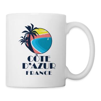 Côte d’azur - France - Mug blanc - blanc - Droite