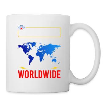 amateur radio, connected with friends worldwide - Mug - white - Right