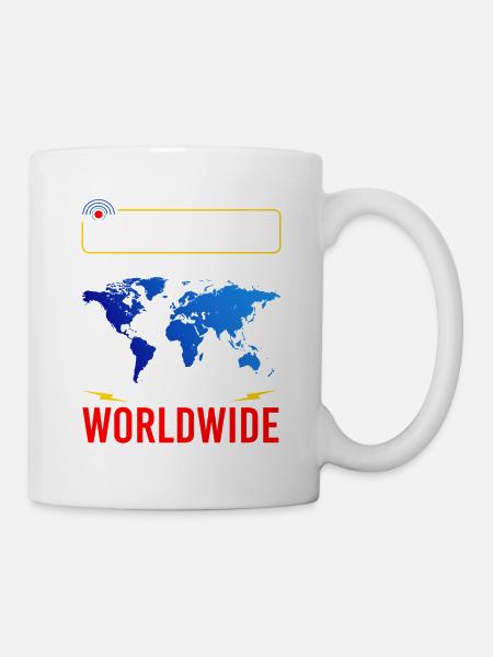 radio amateur, connecté avec des amis du monde entier - Mug blanc - blanc
