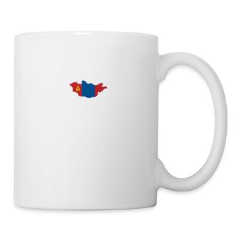 Mongolie Heartbeat Flag Vintage Mongolie - Mug blanc - blanc - Droite