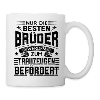 Trauzeuge Hochzeit - Tasse - Weiß - Rechts