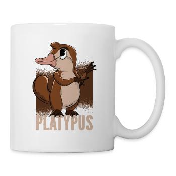 Schnabeltier - Tasse - Weiß - Rechts