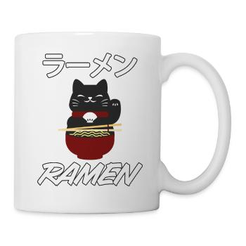 Ramen Manga Cat Anime Noodles Japanese Gift - Mug - white - Right