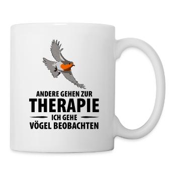 Vogelbeobachtung Vögel Beobachten Birding Vogel - Tasse - Weiß - Rechts
