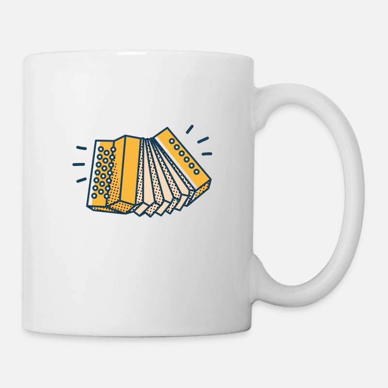 Akkordeon - Tasse - Weiß