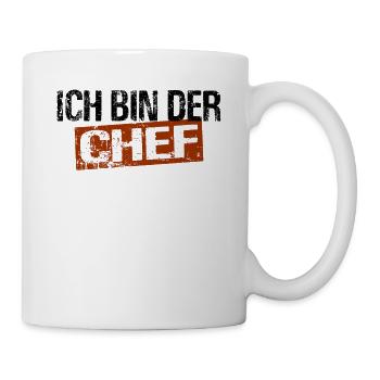 Ich bin der Chef - Heimwerker Unternehmer - Tasse - Weiß - Rechts