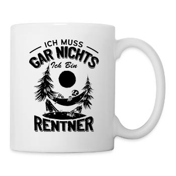 Humorvoller Großvater Spruch, Rentner Geschenk - Tasse - Weiß - Rechts
