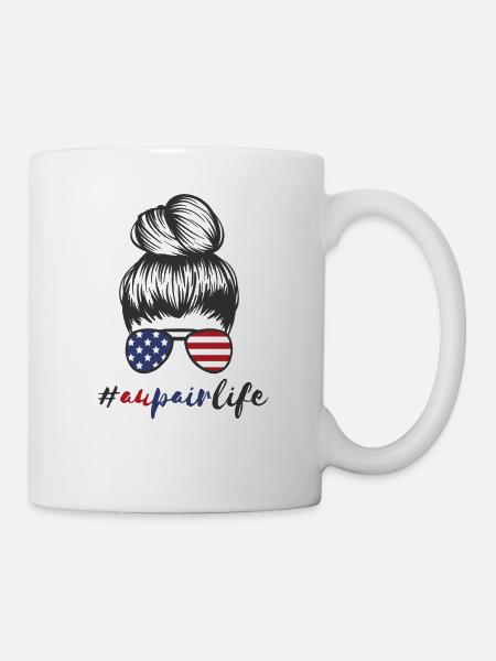 Au Pair Amerika USA Auslandsjahr #Aupairlife - Tasse - Weiß