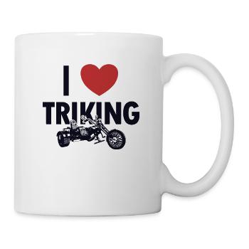 I love Triking Three-Wheeled Motorcycle - Mug - white - Right