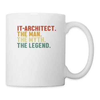 IT-Architect Man Myth Legend Cloud Architect - Mug - white - Right