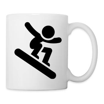 Snowboard Snowboarder - Mug blanc - blanc - Droite