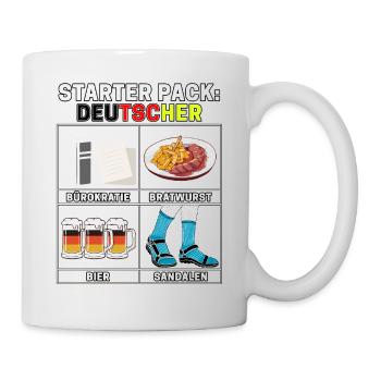 Funny starter pack sayings Typical German dad - Mug - white - Right