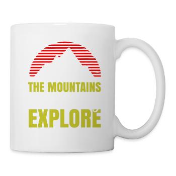 Les montagnes appellent Explorer - Berge - Mug blanc - blanc - Droite