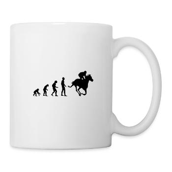 Evolution Riding Horse Racing Horse Racing Jockey - Mug - white - Right