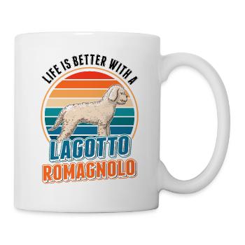 Life is better with a Lagotto Romagnolo Water Dog - Mug - white - Right