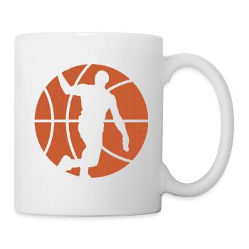 Basketball Graphique De Basket Ball Evolution - Mug blanc - blanc - Droite