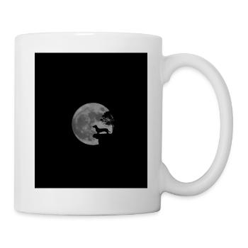 Dackel Vollmond - Tasse - Weiß - Rechts