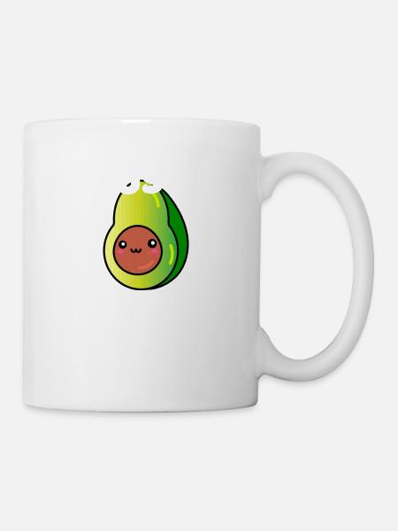 Avocado Guacamole Frucht - Tasse - Weiß
