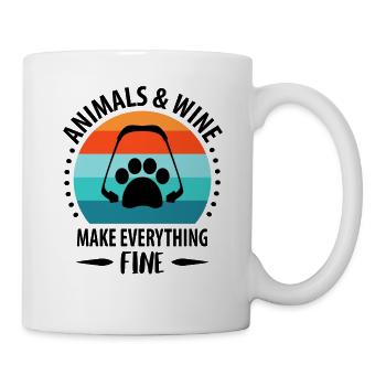 Veterinarian Pet Animal Keeper Veterinary Assistant - Mug - white - Right